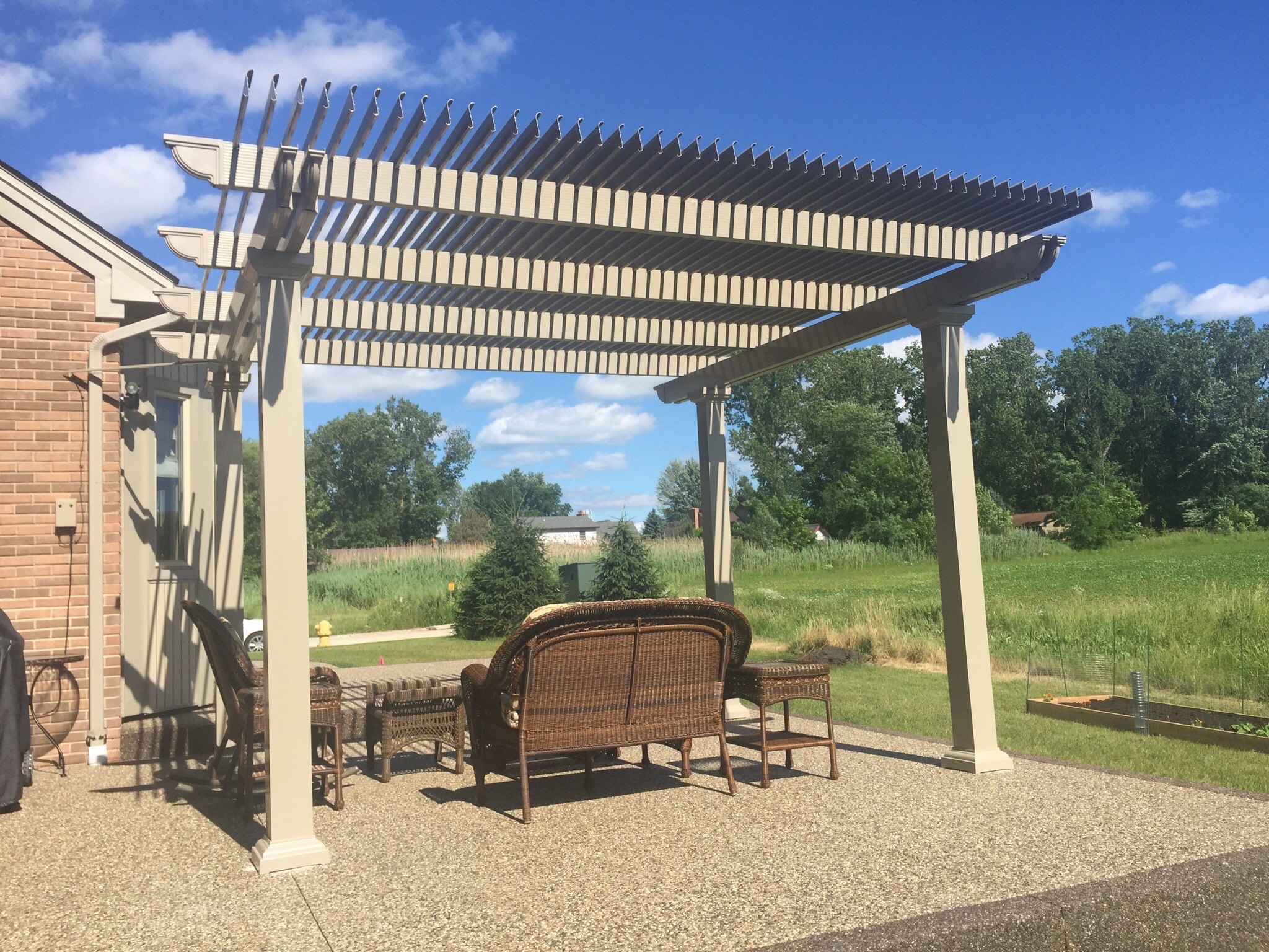 Louvered Pergola, Patio Additions TEMO Sunrooms